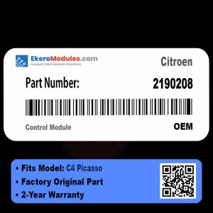 2190208 Control Module | Citroen C4 Picasso | Genuine OEM Part