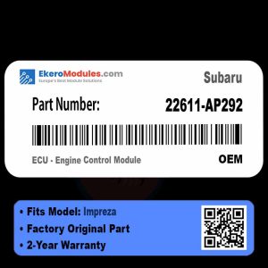 22611-AP292 ECU - Engine Control Module | Subaru Impreza | Genuine OEM Part