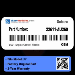 22611-AU260 ECU - Engine Control Module | Subaru XV | Genuine OEM Part