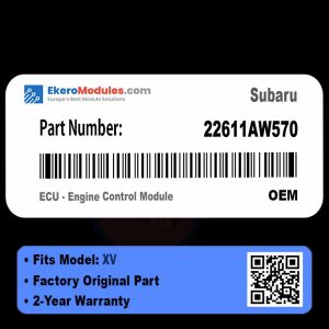 22611AW570 ECU - Engine Control Module | Subaru XV | Genuine OEM Part