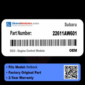 22611AW601 ECU - Engine Control Module | Subaru Outback | Genuine OEM Part