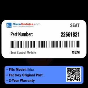 22661821 Seat Control Module | SEAT Ibiza | Genuine OEM Part