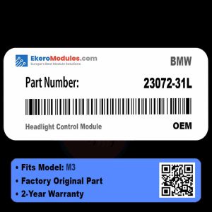 23072-31L Headlight Control Module | BMW M3 | Genuine OEM Part