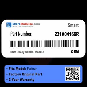231A04166R BCM - Body Control Module | Smart Forfour | Genuine OEM Part