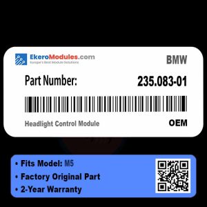 235.083-01 Headlight Control Module | BMW M5 | Genuine OEM Part