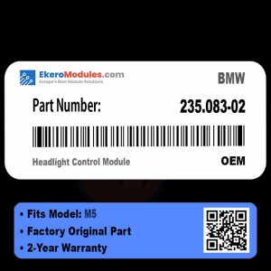 235.083-02 Headlight Control Module | BMW M5 | Genuine OEM Part