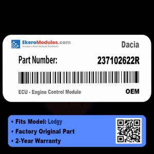 237102622R ECU - Engine Control Module | Dacia Lodgy | Genuine OEM Part
