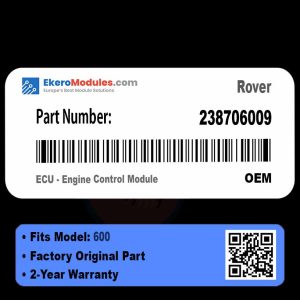 238706009 ECU - Engine Control Module | Rover 600 | Genuine OEM Part