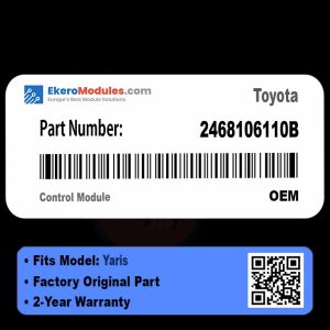 2468106110B Control Module | Toyota Yaris | Genuine OEM Part