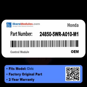 24850-5WR-A010-M1 Control Module | Honda Civic | Genuine OEM Part