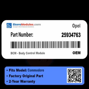 25934763 BCM - Body Control Module | Opel Commodore | Genuine OEM Part