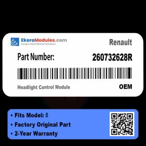 260732628R Headlight Control Module | Renault 8 | Genuine OEM Part