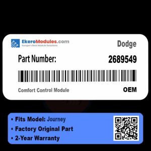 2689549 Comfort Control Module | Dodge Journey | Genuine OEM Part