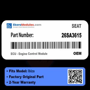 26SA3615 ECU - Engine Control Module | SEAT Ibiza | Genuine OEM Part
