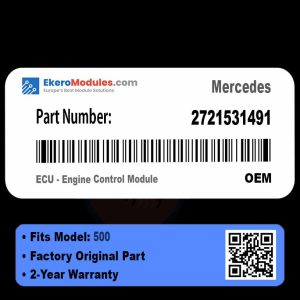 2721531491 ECU - Engine Control Module | Mercedes 500 | Genuine OEM Part