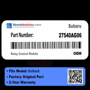 27540AG06 Relay Control Module | Subaru Outback | Genuine OEM Part