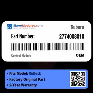 2774008010 Control Module | Subaru Outback | Genuine OEM Part