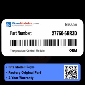 27760-6RR3D Temperature Control Module | Nissan Rogue | Genuine OEM Part
