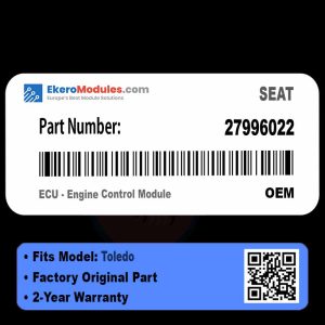 27996022 ECU - Engine Control Module | SEAT Toledo | Genuine OEM Part