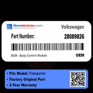 28089826 BCM - Body Control Module | Volkswagen Transporter | Genuine OEM Part