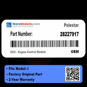 28227917 ECU - Engine Control Module | Polestar 4 | Genuine OEM Part