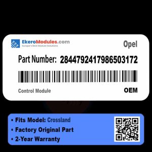 2844792417986503172 Control Module | Opel Crossland | Genuine OEM Part