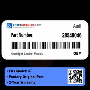 28548046 Headlight Control Module | Audi A7 | Genuine OEM Part