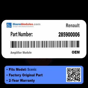 285900006 Amplifier Module | Renault Scenic | Genuine OEM Part
