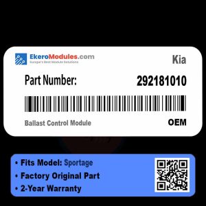 292181010 Ballast Control Module | Kia Sportage | Genuine OEM Part