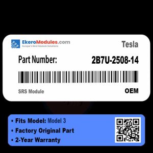 2B7U-2508-14 SRS Module | Tesla Model 3 | Genuine OEM Part