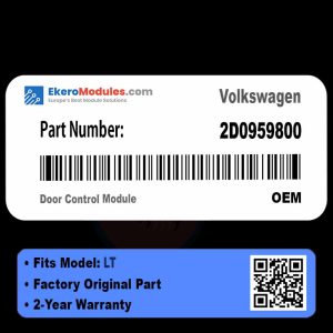 2D0959800 Door Control Module | Volkswagen LT | Genuine OEM Part