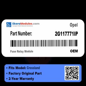 2G117771IP Fuse Relay Module | Opel Crossland | Genuine OEM Part
