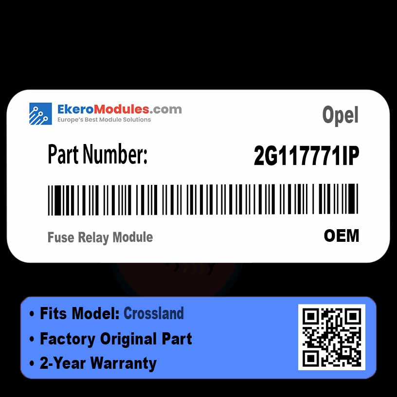 2G117771IP Fuse Relay Module | Opel Crossland | Genuine OEM Part