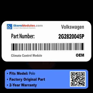 2G2820045P Climate Control Module | Volkswagen Polo | Genuine OEM Part