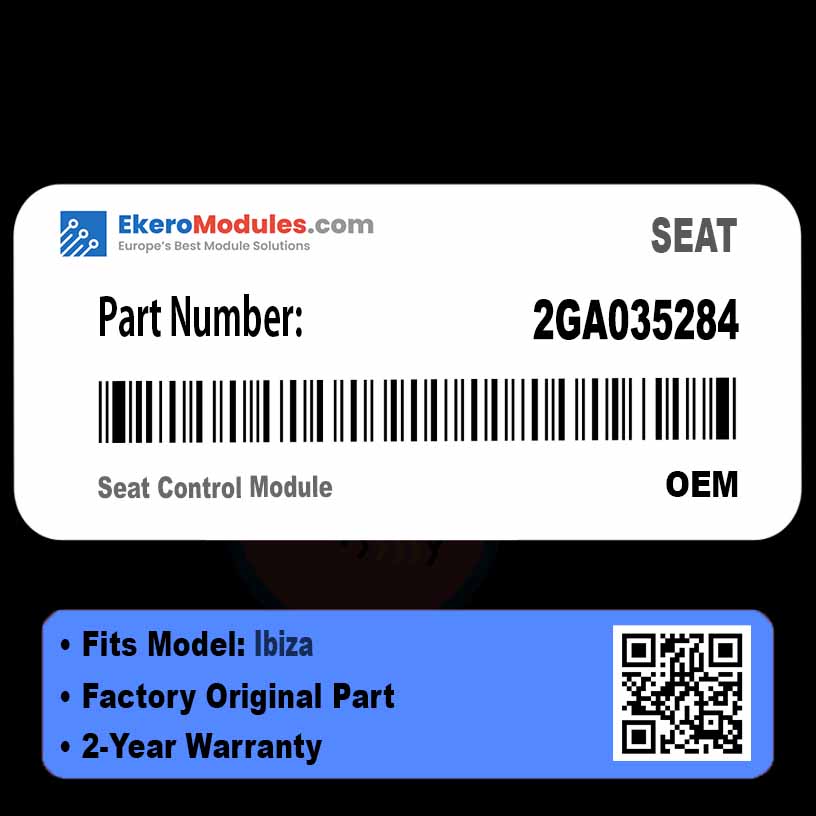 2GA035284 Seat Control Module | SEAT Ibiza | Genuine OEM Part