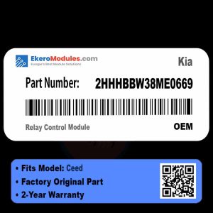 2HHHBBW38ME0669 Relay Control Module | Kia Ceed | Genuine OEM Part