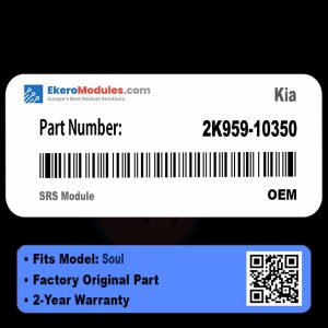 2K959-10350 SRS Module | Kia Soul | Genuine OEM Part