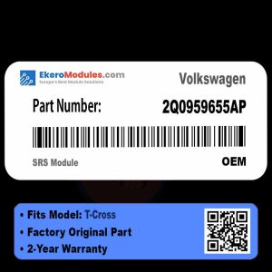 2Q0959655AP SRS Module | Volkswagen T-Cross | Genuine OEM Part
