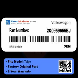 2Q0959655BJ SRS Module | Volkswagen Taigo | Genuine OEM Part