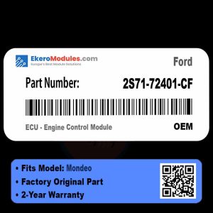 2S71-72401-CF ECU - Engine Control Module | Ford Mondeo | Genuine OEM Part