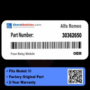 30362650 Fuse Relay Module | Alfa Romeo 90 | Genuine OEM Part