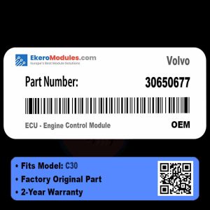 30650677 ECU - Engine Control Module | Volvo C30 | Genuine OEM Part