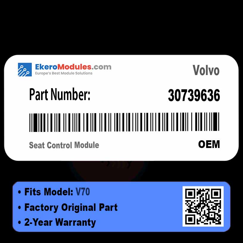 30739636 Seat Control Module | Volvo V70 | Genuine OEM Part