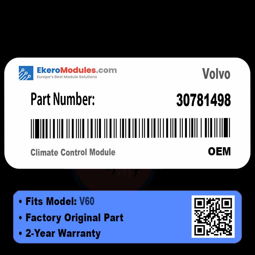 30781498 Climate Control Module | Volvo V60 | Genuine OEM Part