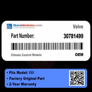 30781499 Climate Control Module | Volvo V60 | Genuine OEM Part