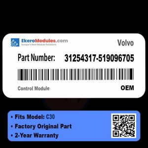 31254317-519096705 Control Module | Volvo C30 | Genuine OEM Part
