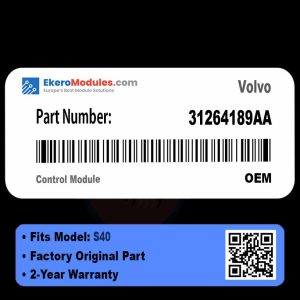 31264189AA Control Module | Volvo S40 | Genuine OEM Part
