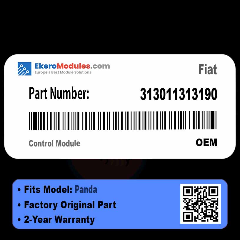 313011313190 Control Module | Fiat Panda | Genuine OEM Part