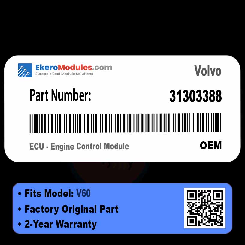 31303388 ECU - Engine Control Module | Volvo V60 | Genuine OEM Part