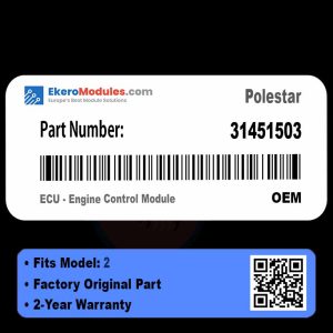 31451503 ECU - Engine Control Module | Polestar 2 | Genuine OEM Part